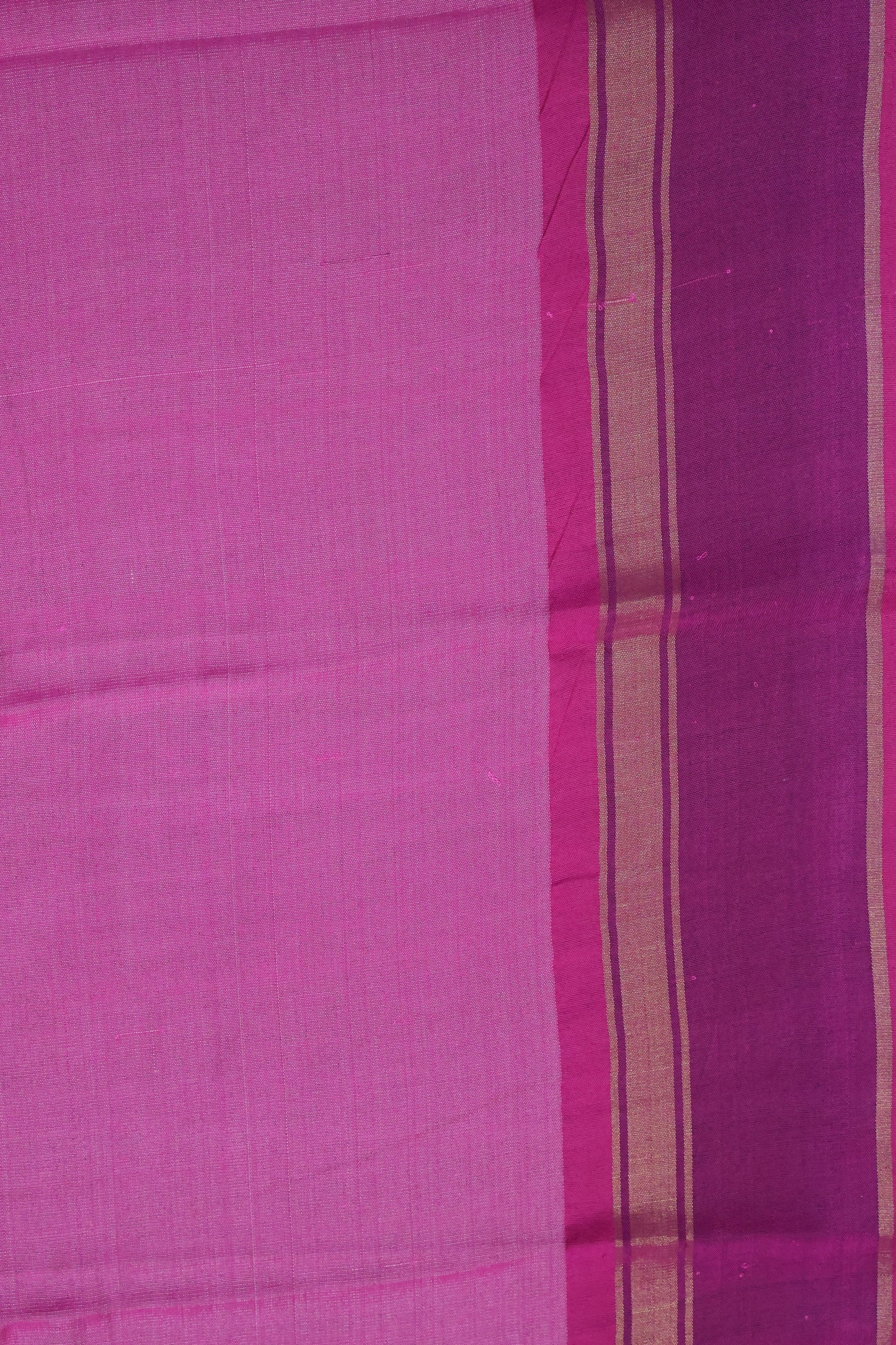 Pure Tussar Saree - Pale Orange-Magenta