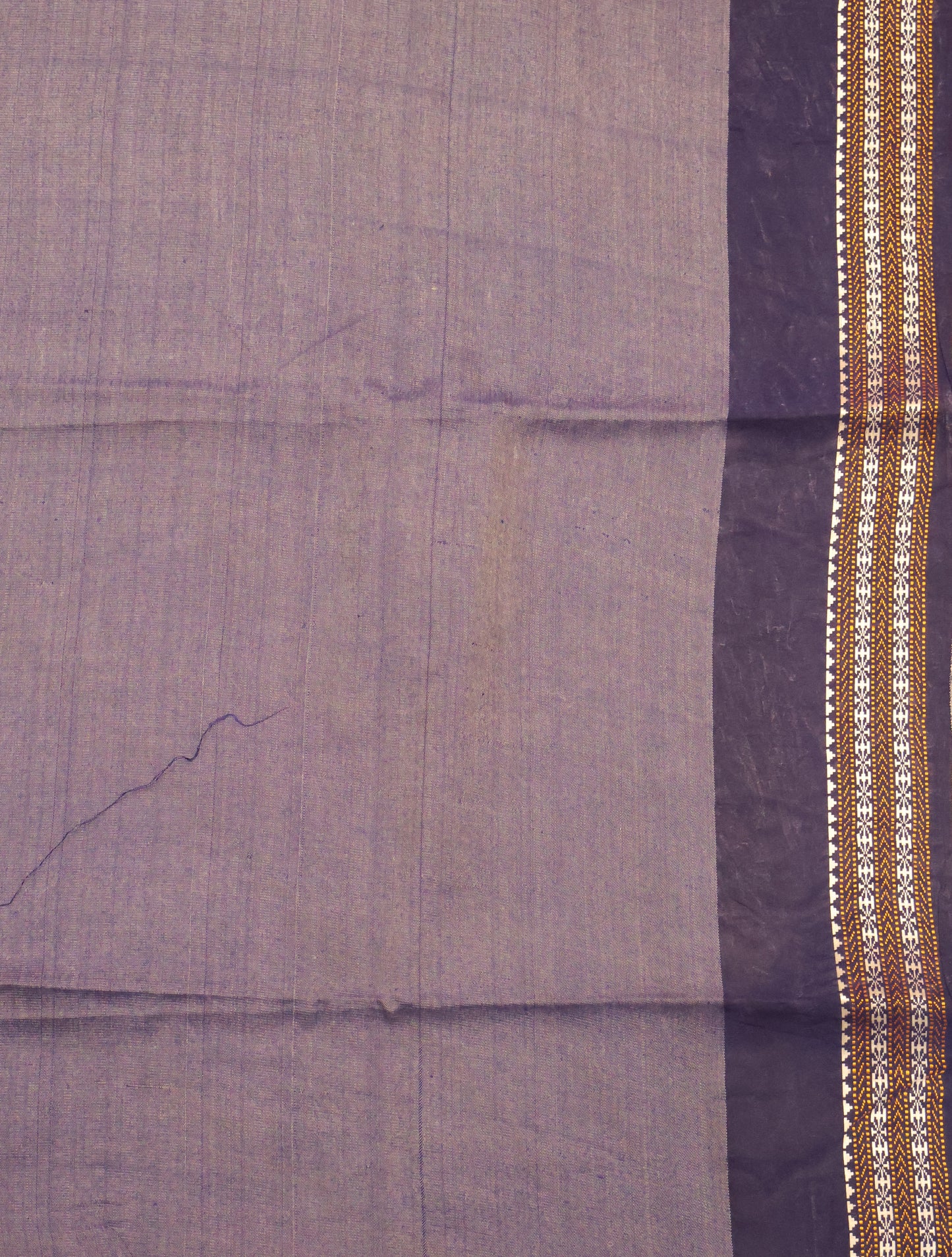 Pure Tussar Saree -Sandal Floral Border