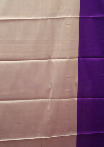 Semi Soft Silk Saree-Grey Voilet