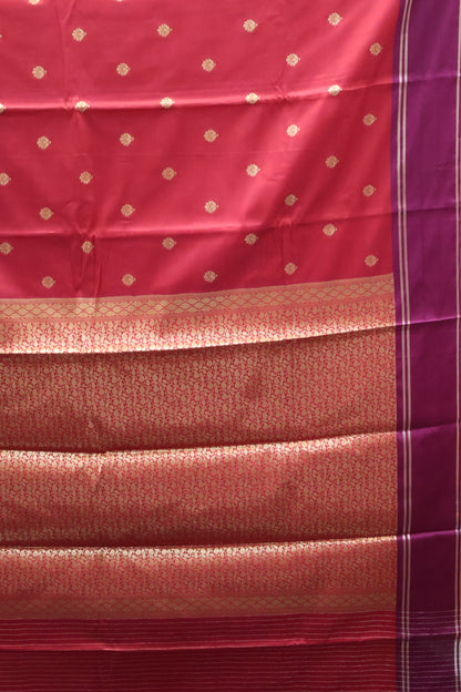 Semi Soft Silk Saree-Red Wine