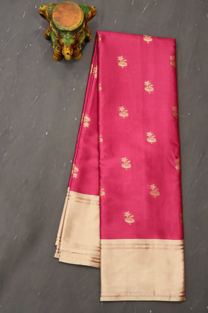 Semi Soft Silk Saree-Pink Beige