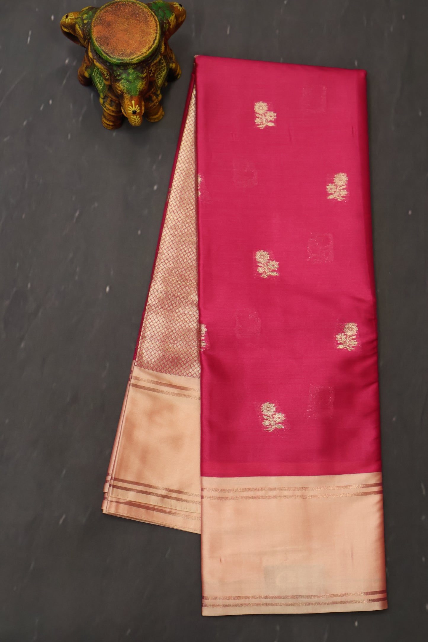 Semi Soft Silk Saree-Pink Peach