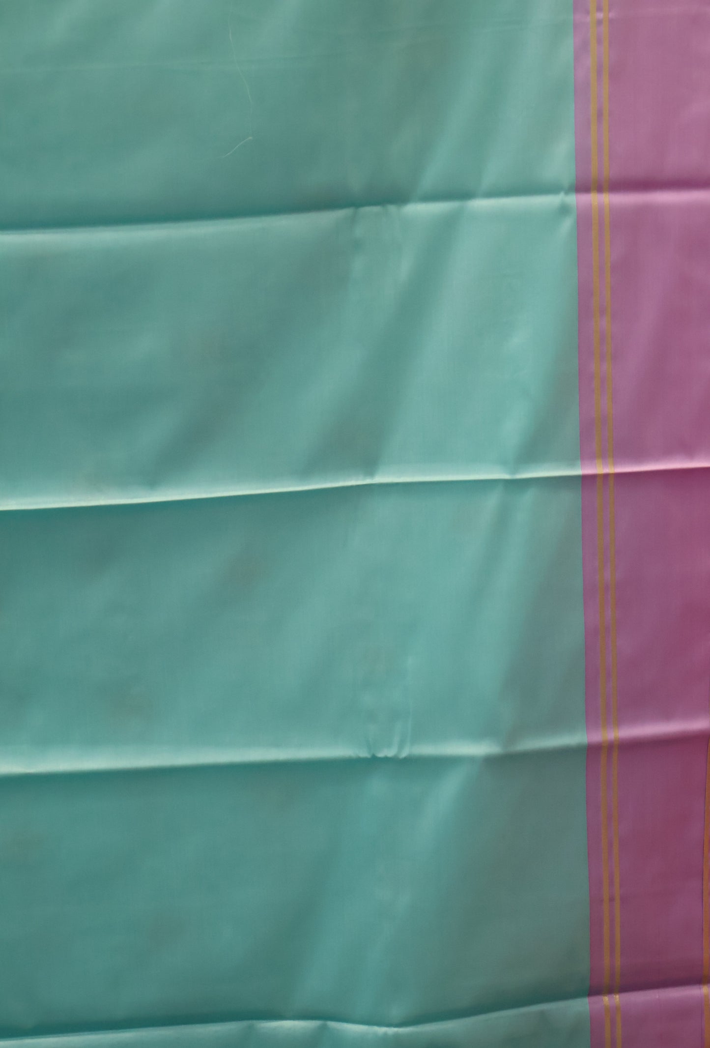 Semi Soft Silk Saree-Lite Teal Green with Blue