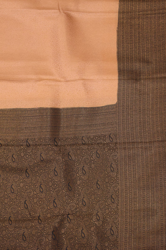 Softy Banarasi Silk Saree- Sandal Green Full Zari