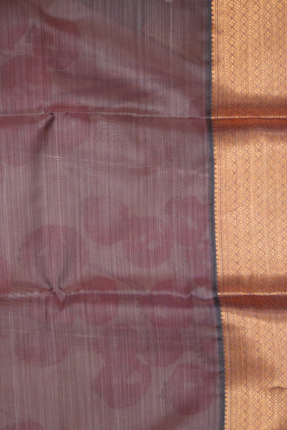 Semi Silk Saree-Lite Pink Floral