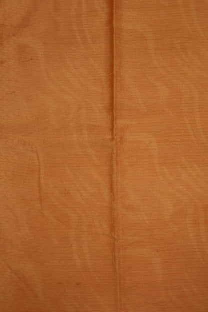 Gicha Tussar Saree -Zigzag Pattern- Orange