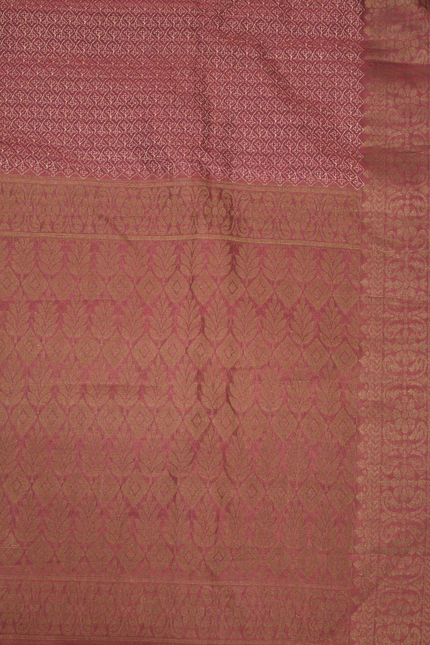 Cotton- Maroon Thread Work