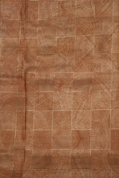 Satin Saree- Pale Orange