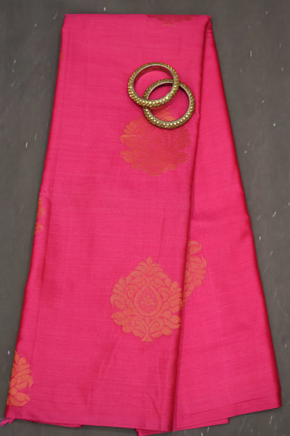 Semi Soft Silk Saree- Pink