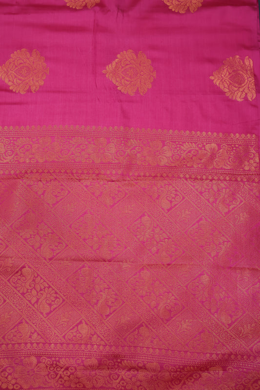 Semi Soft Silk Saree- Pink