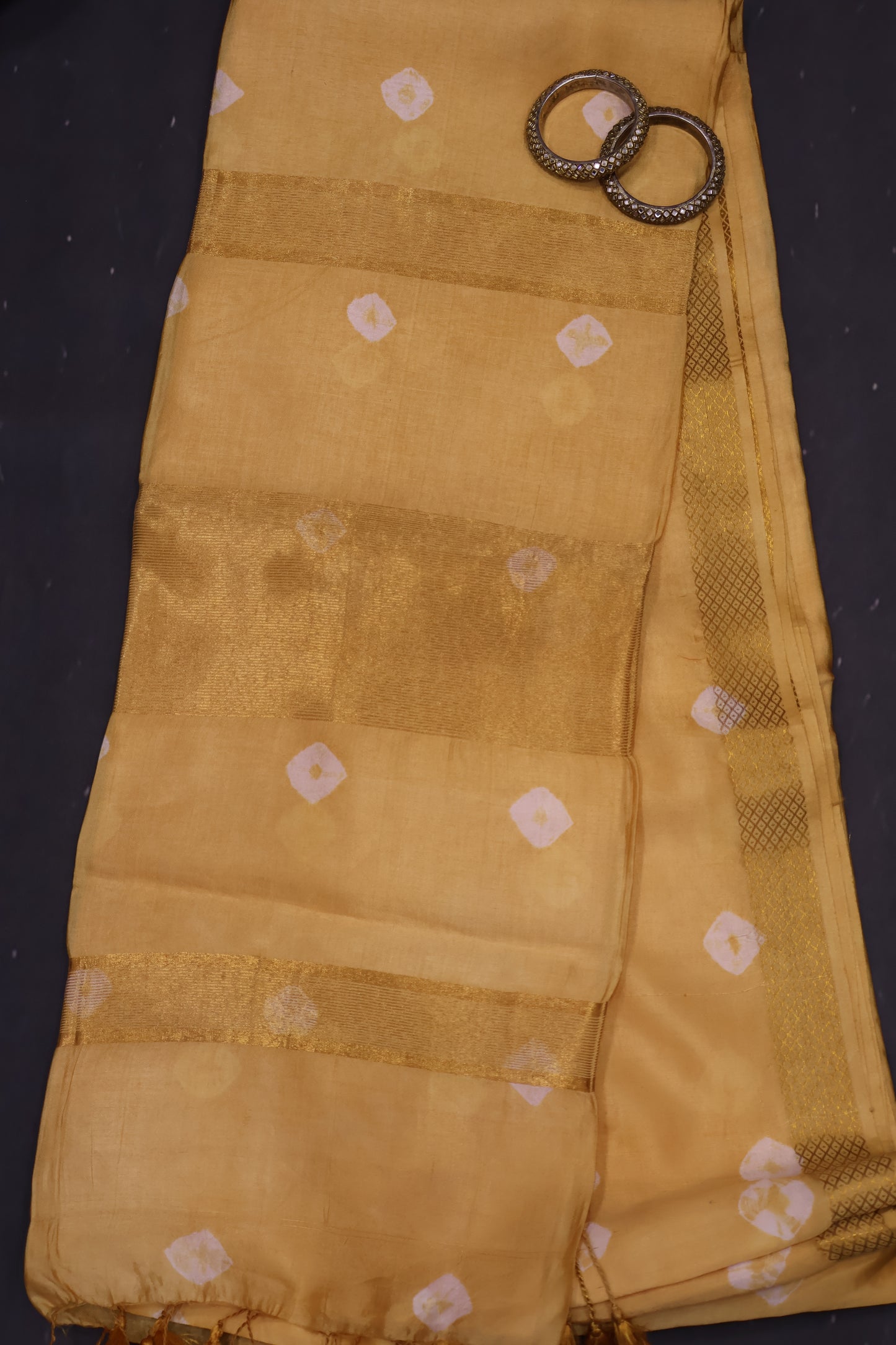 Pure Banarasi Silk Saree- Light Yellow