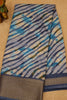 Dola Silk Saree Lehariya Pattern-Blue thumbnail