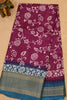 Dola Silk Saree Zari Lines-Purple thumbnail