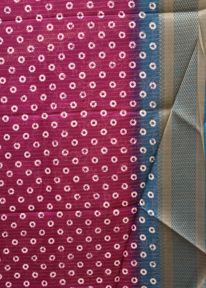 Dola Silk Saree Zari Lines-Purple