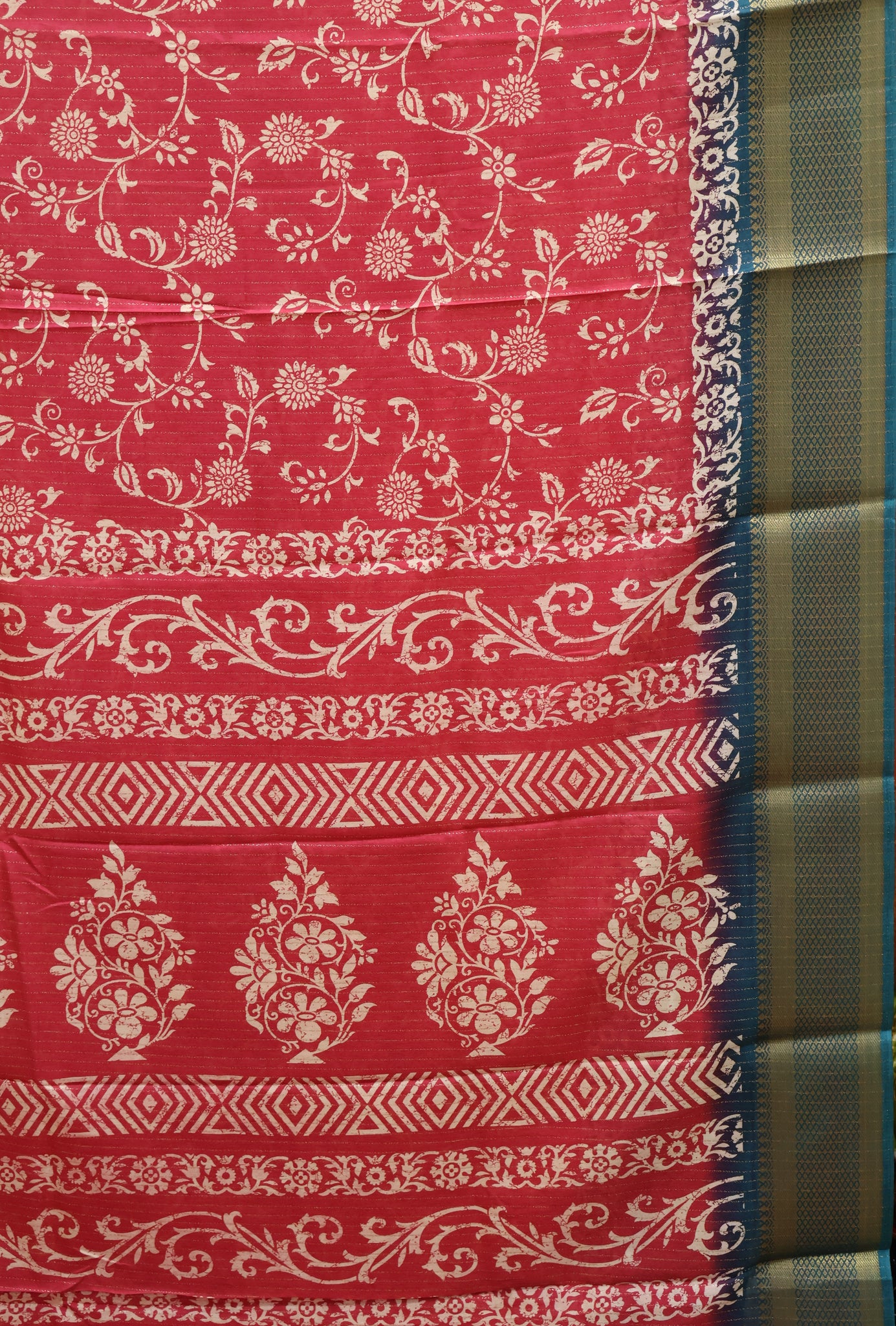 Dola Silk Saree Zari Lines-Pink