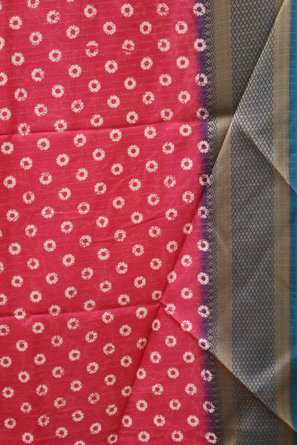 Dola Silk Saree Zari Lines-Pink