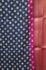 Dola Silk Saree Zari Lines-Peacock Blue thumbnail