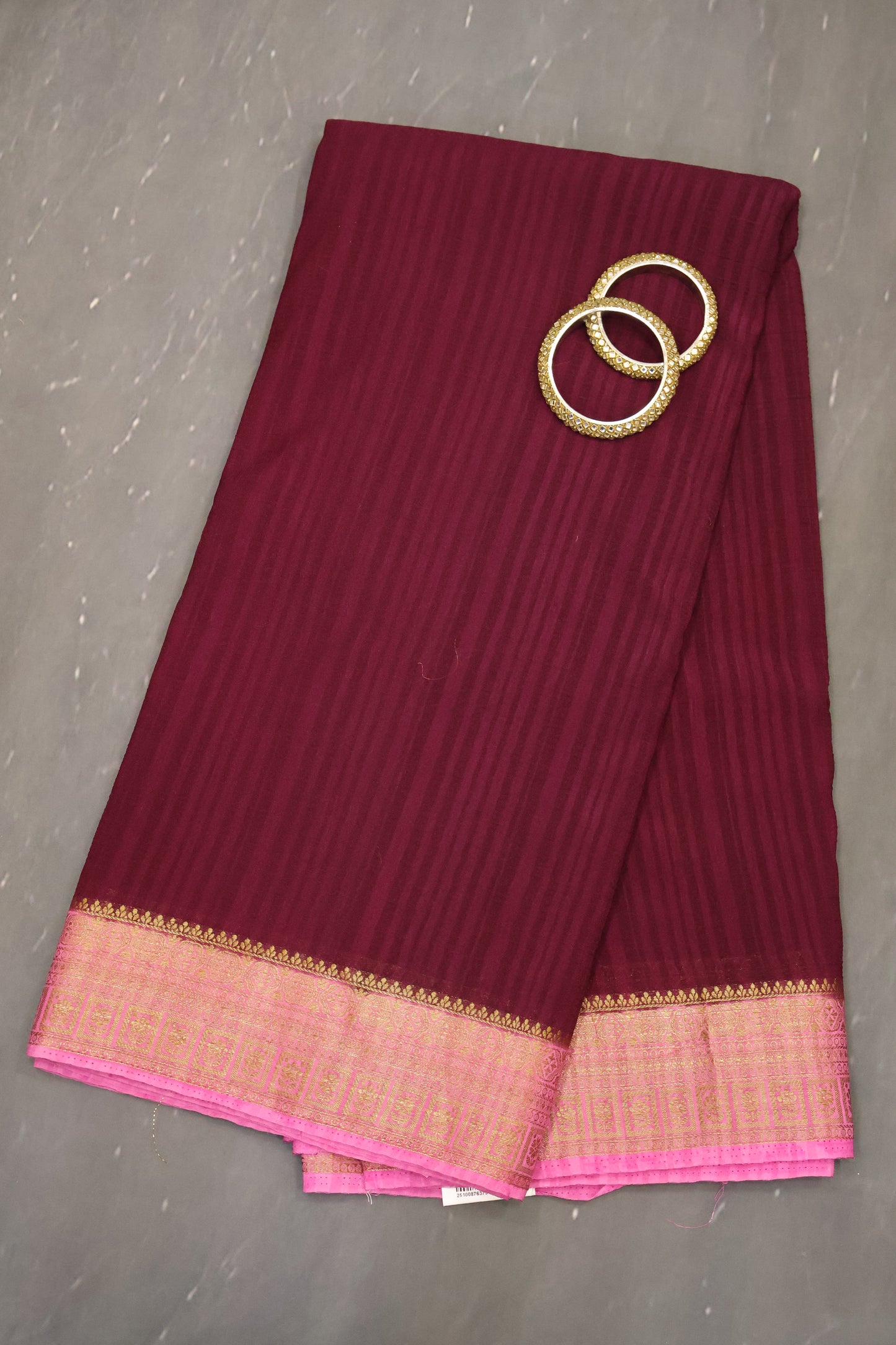 Banarasi Georgette Saree - Wine