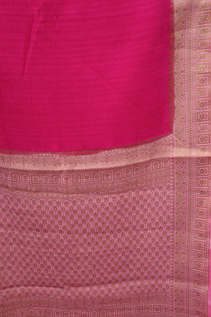 Banarasi Georgette Saree - Rani Pink