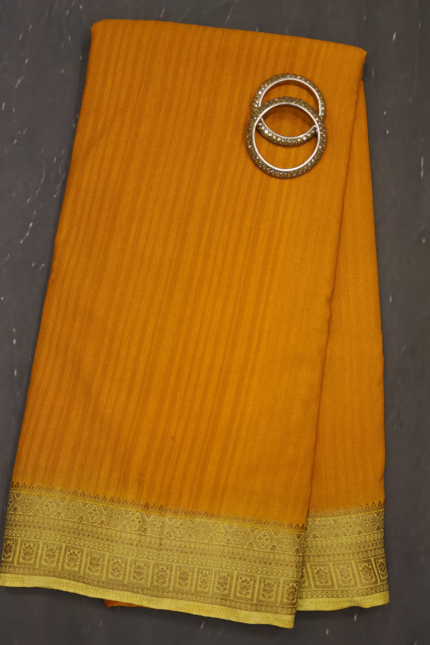 Banarasi Georgette Saree - Yellow
