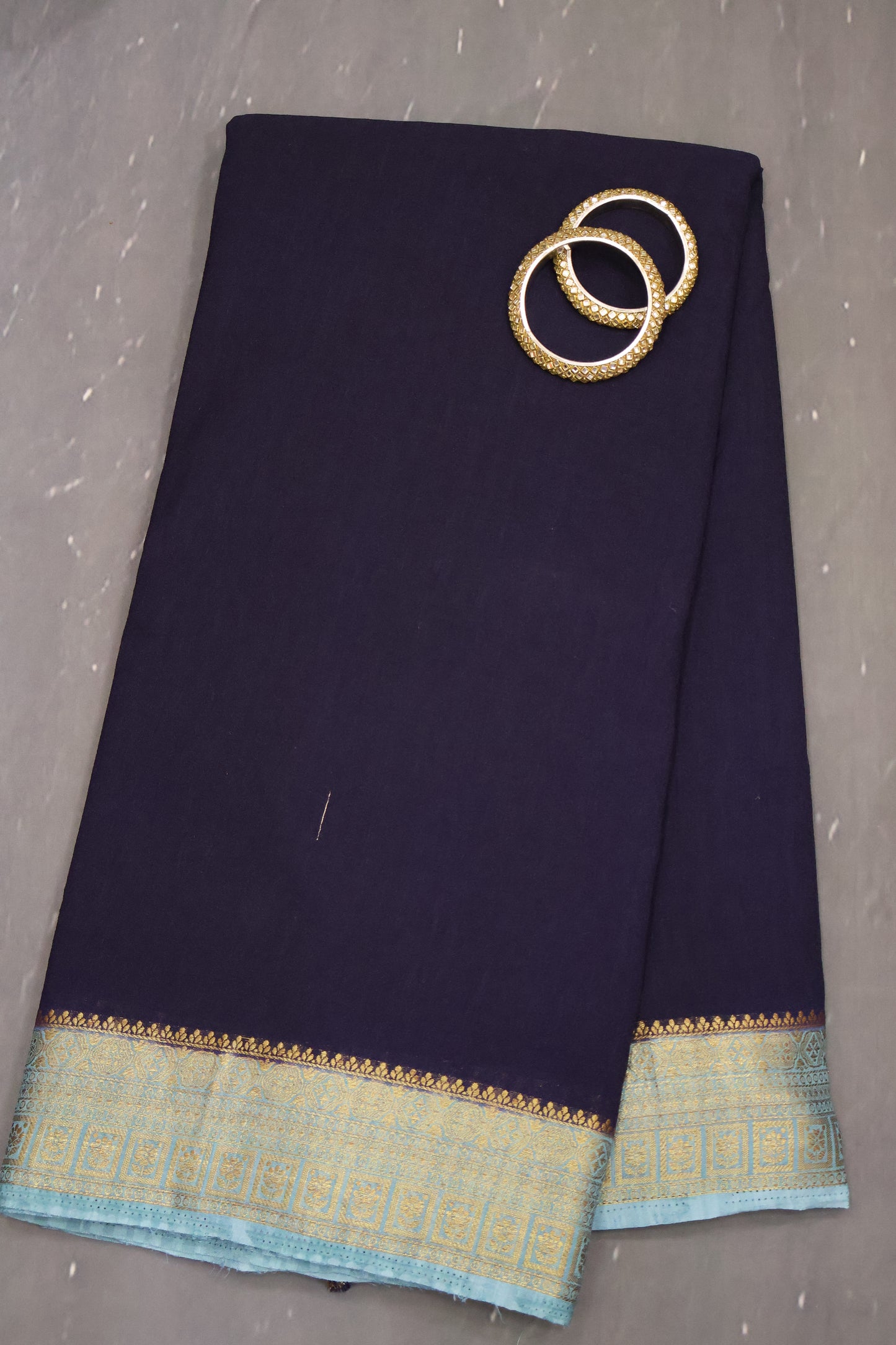 Banarasi Georgette Saree - Navy Blue