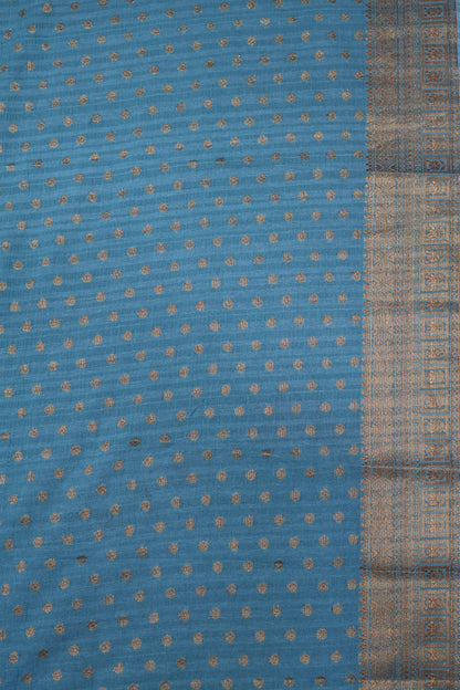 Banarasi Georgette Saree - Peacock Blue