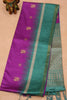 Semi Tussar Saree Peacock Print-Voilet thumbnail