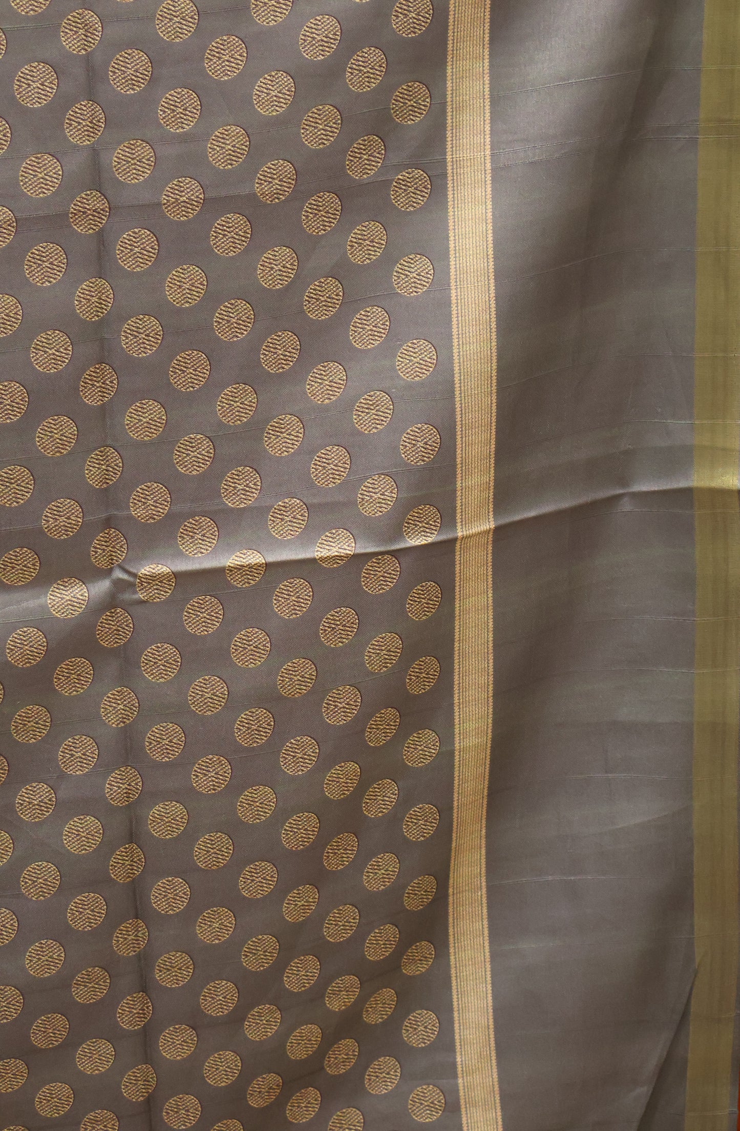 Semi Tussar Saree Peacock Print-Maroon