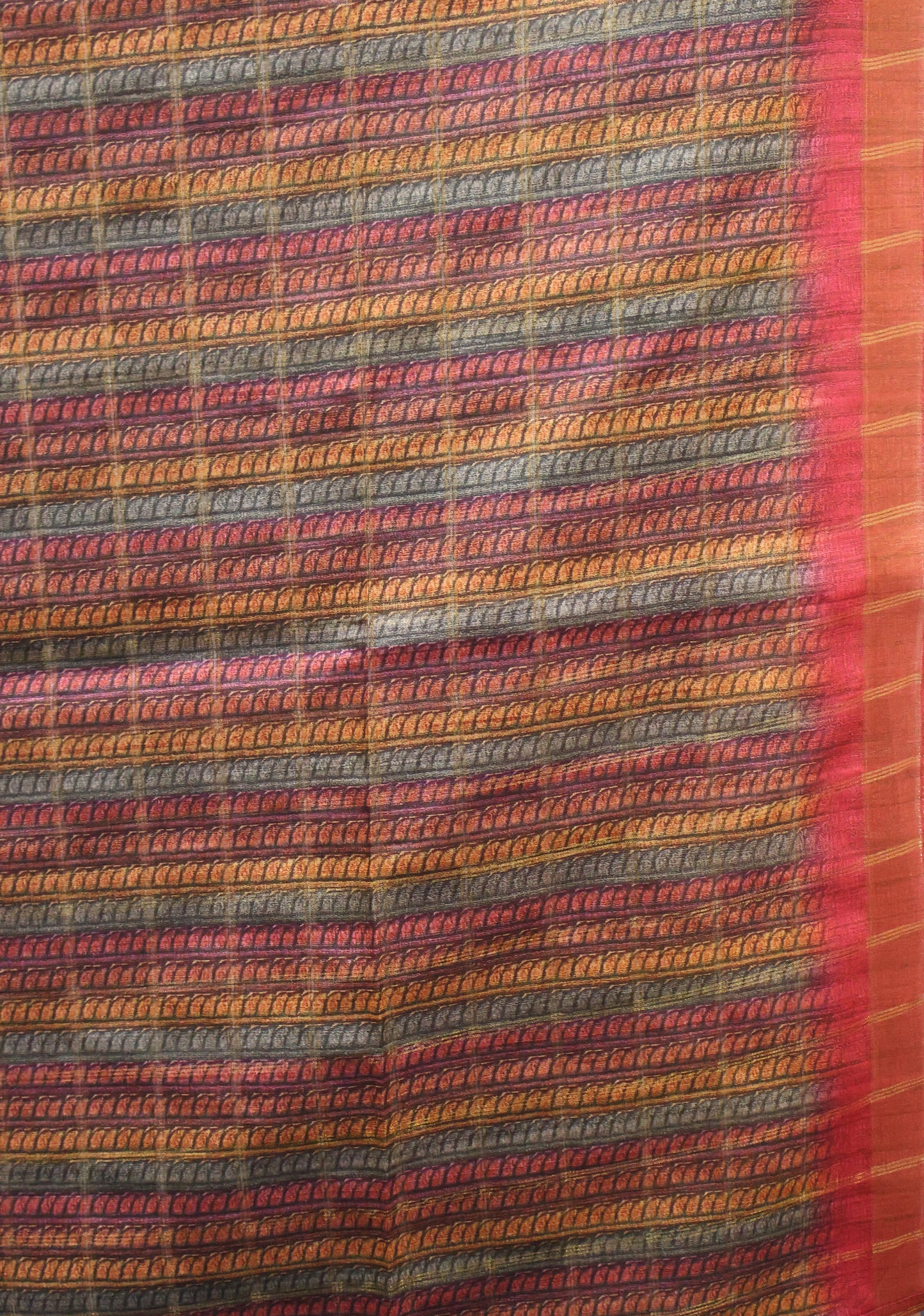 Art Tussar Saree -Pink Vaibhav Kattam Zari