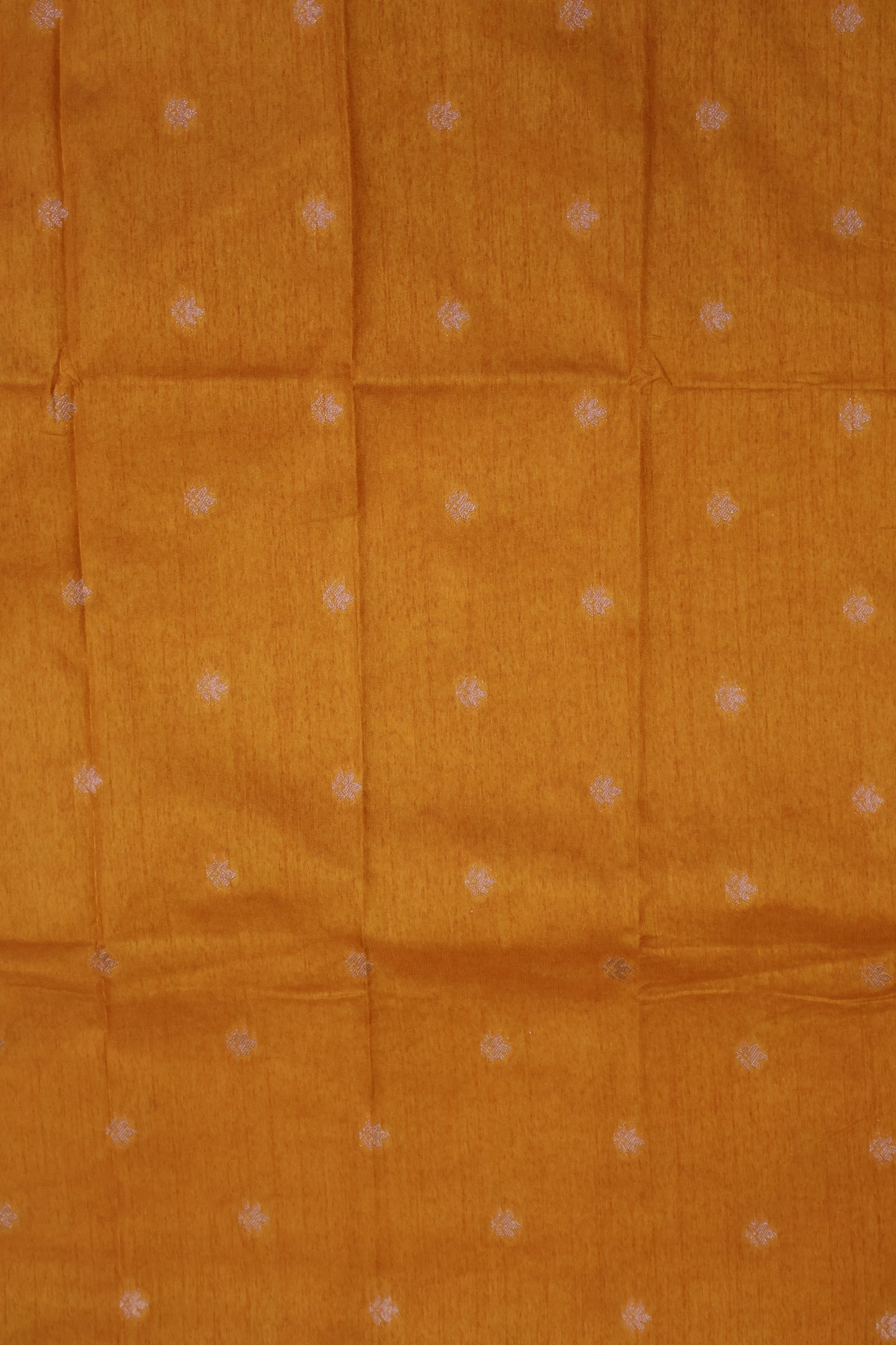 Semi Tussar Saree-Mustard Elephant Zari