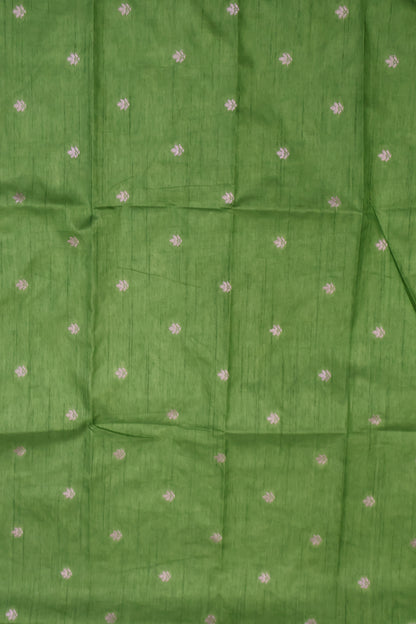 Semi Tussar Saree-Light Green Elephant Zari