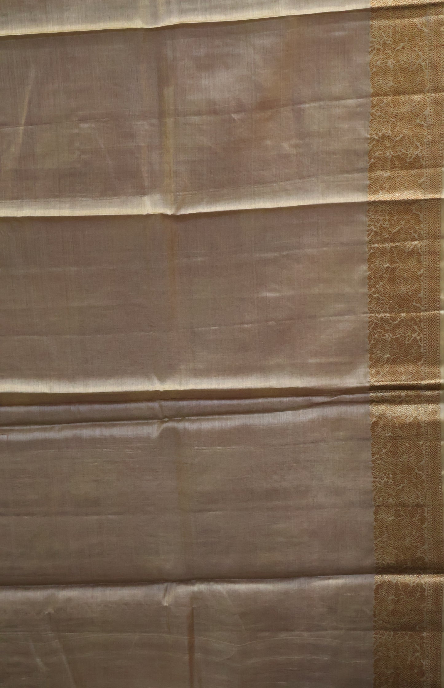 Pure Tussar Saree - Pastle Purple Twin Floral