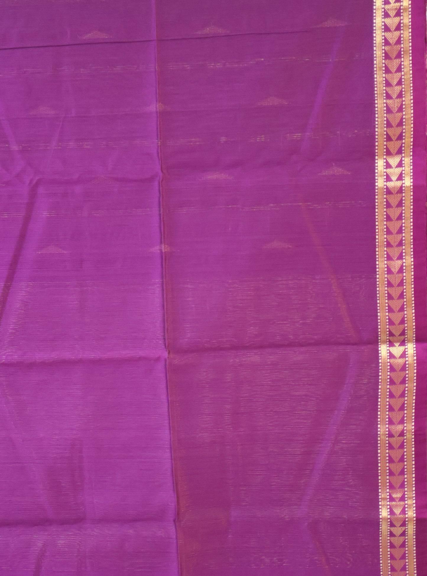 Pure Maheswari Silk Cotton saree-Voilet Line Buta