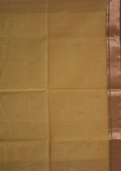 Pure Maheswari Silk Cotton saree-Wine Flower Border