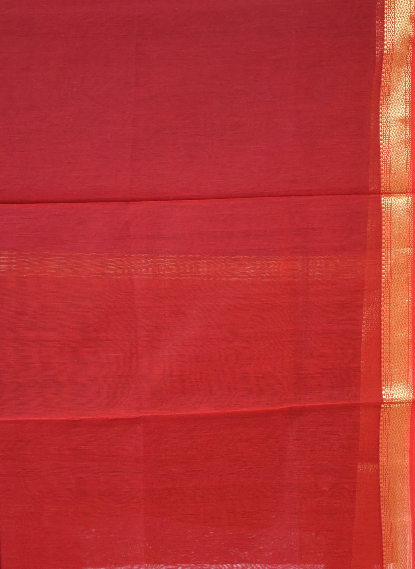 Pure Maheswari Silk Cotton saree-Purple Plain Small Border