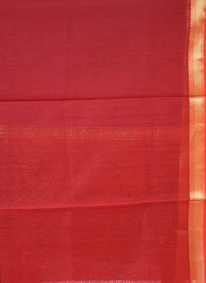 Pure Maheswari Silk Cotton saree-Purple Plain Small Border
