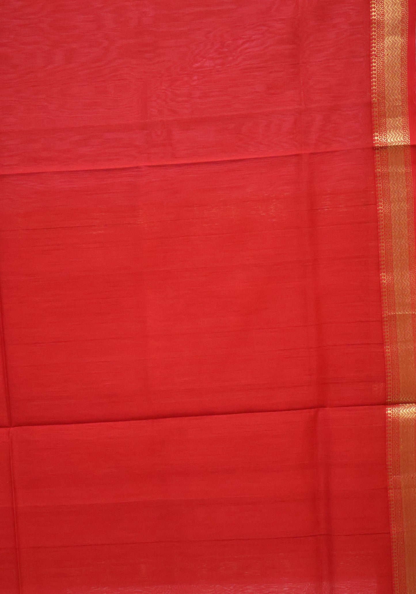 Pure Maheswari Silk Cotton saree-Onion Pink Plain Small Border