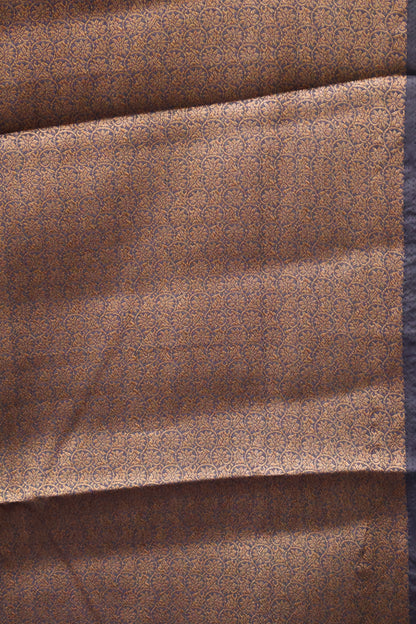 Bamboo Silk Saree-pink navy blue