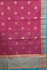 Bamboo Silk Saree-wine green thumbnail
