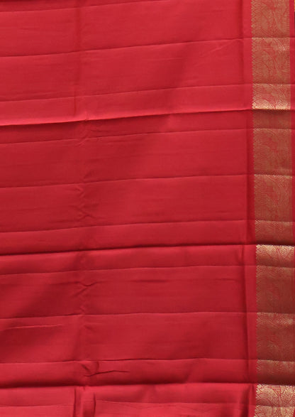Pure Banarasi Saree Chiniya Silk with Contrast Pallu-Green