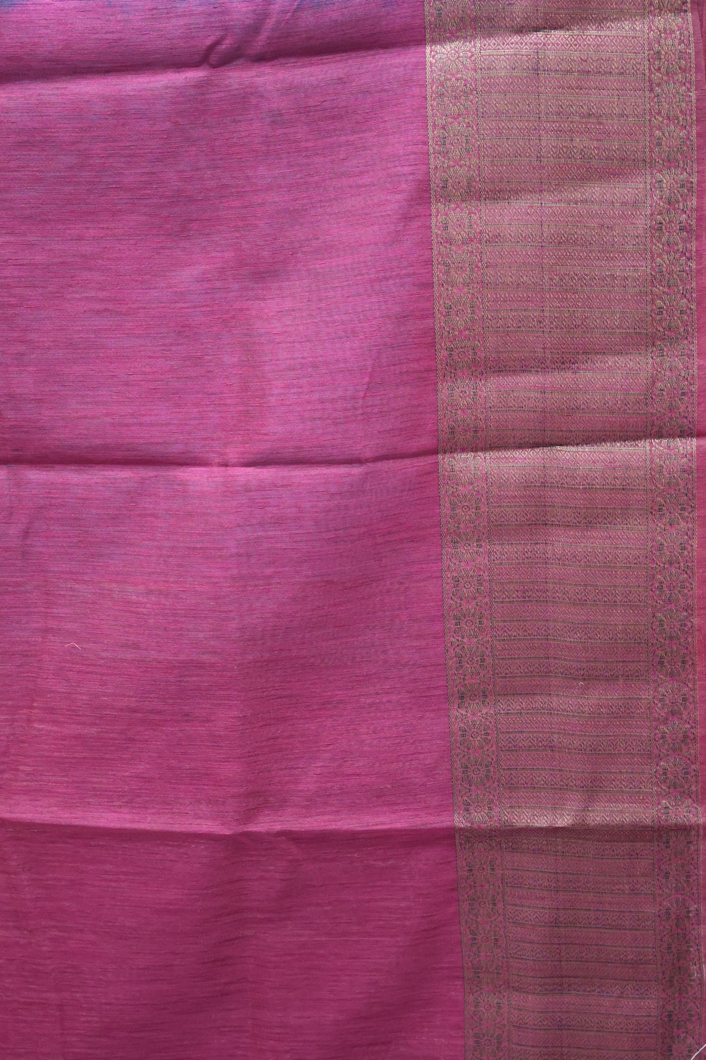 Bamboo Silk Saree-Peack Blue