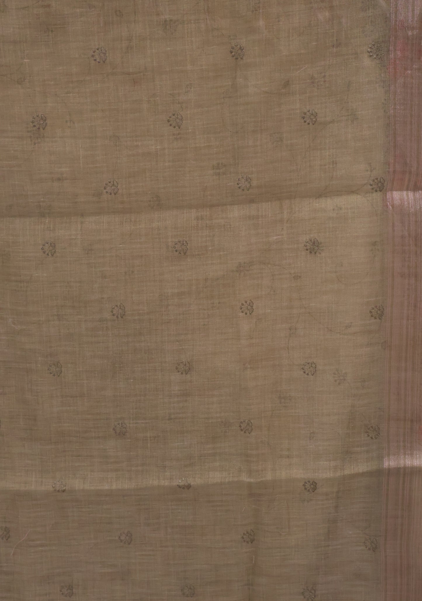 Tissue Linen Saree -Lite Green