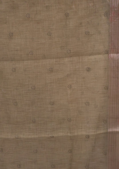 Tissue Linen Saree -Lite Green