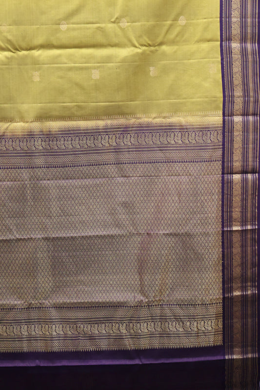 Pure Kanjivaram Silk Saree -Mehandhi Green