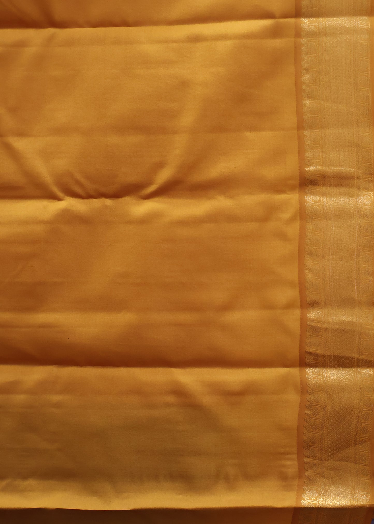 Pure Kanjivaram Silk Saree -Green Mustard