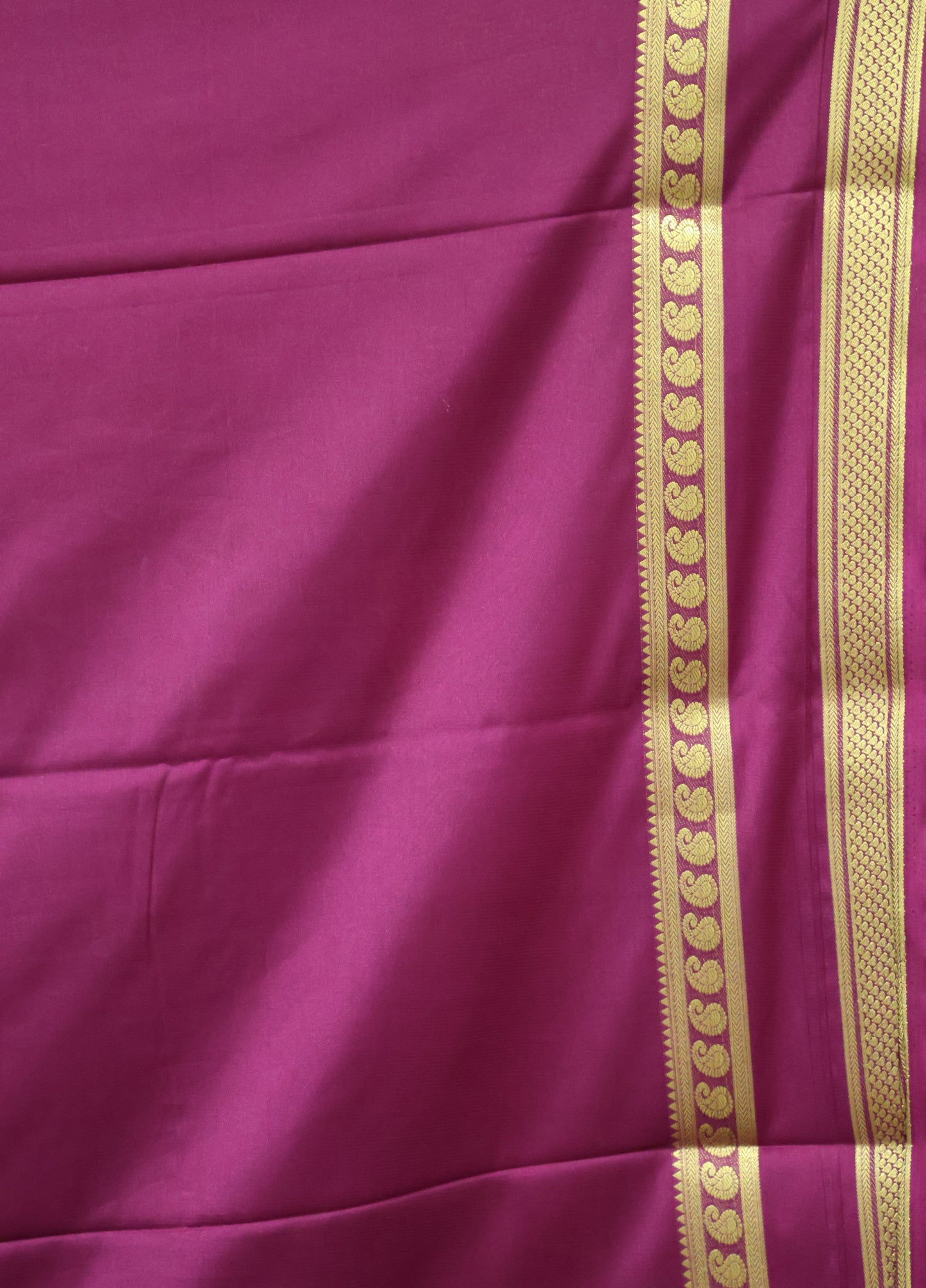 Art Mysore Silk cotton -wine plain