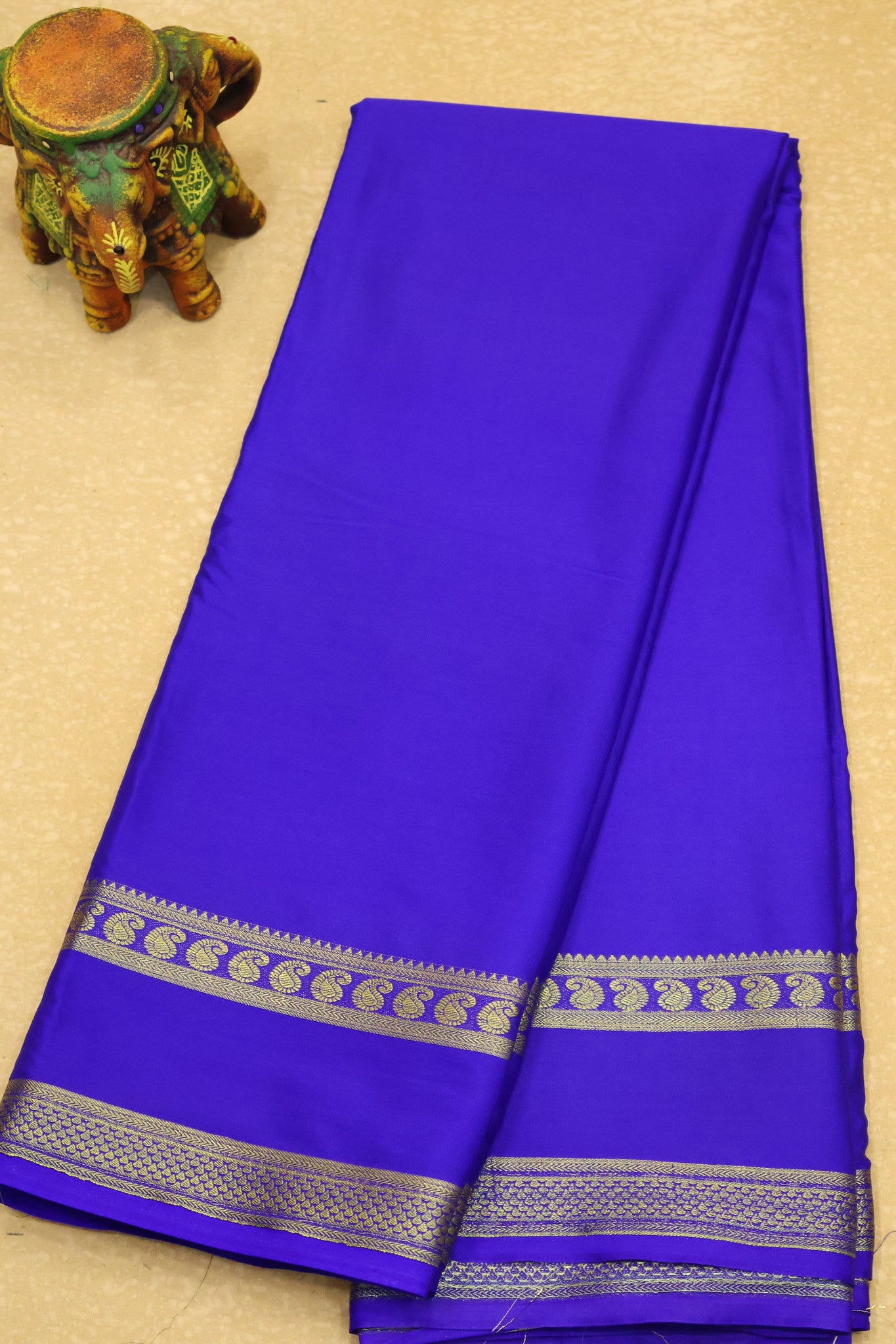 Art Mysore Silk -ink blue plain