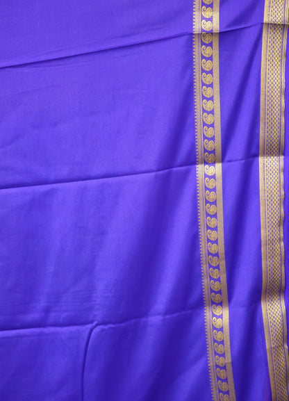 Art Mysore Silk cotton -ink blue plain