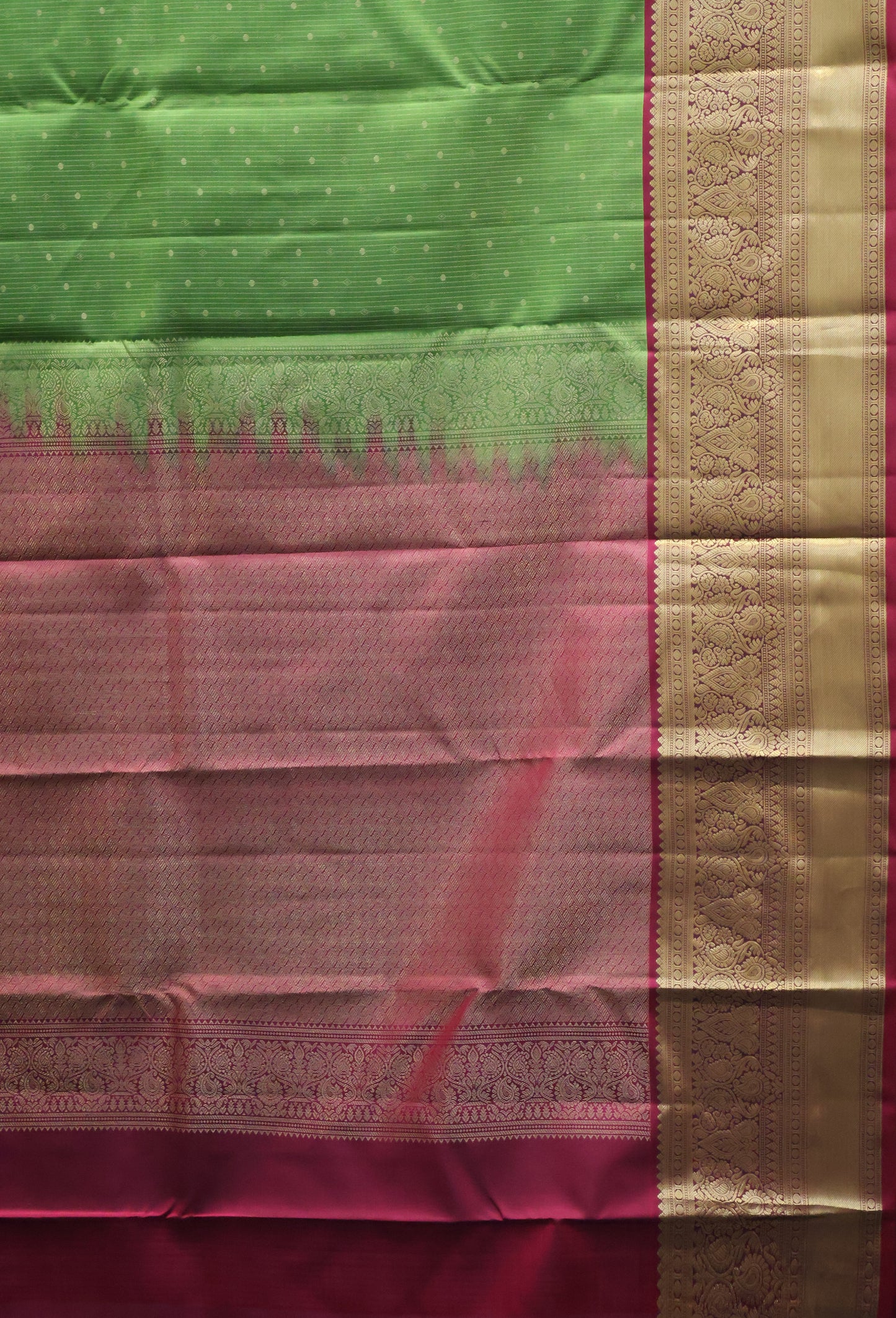 Pure Kanjivaram Silk Saree -Sage Green