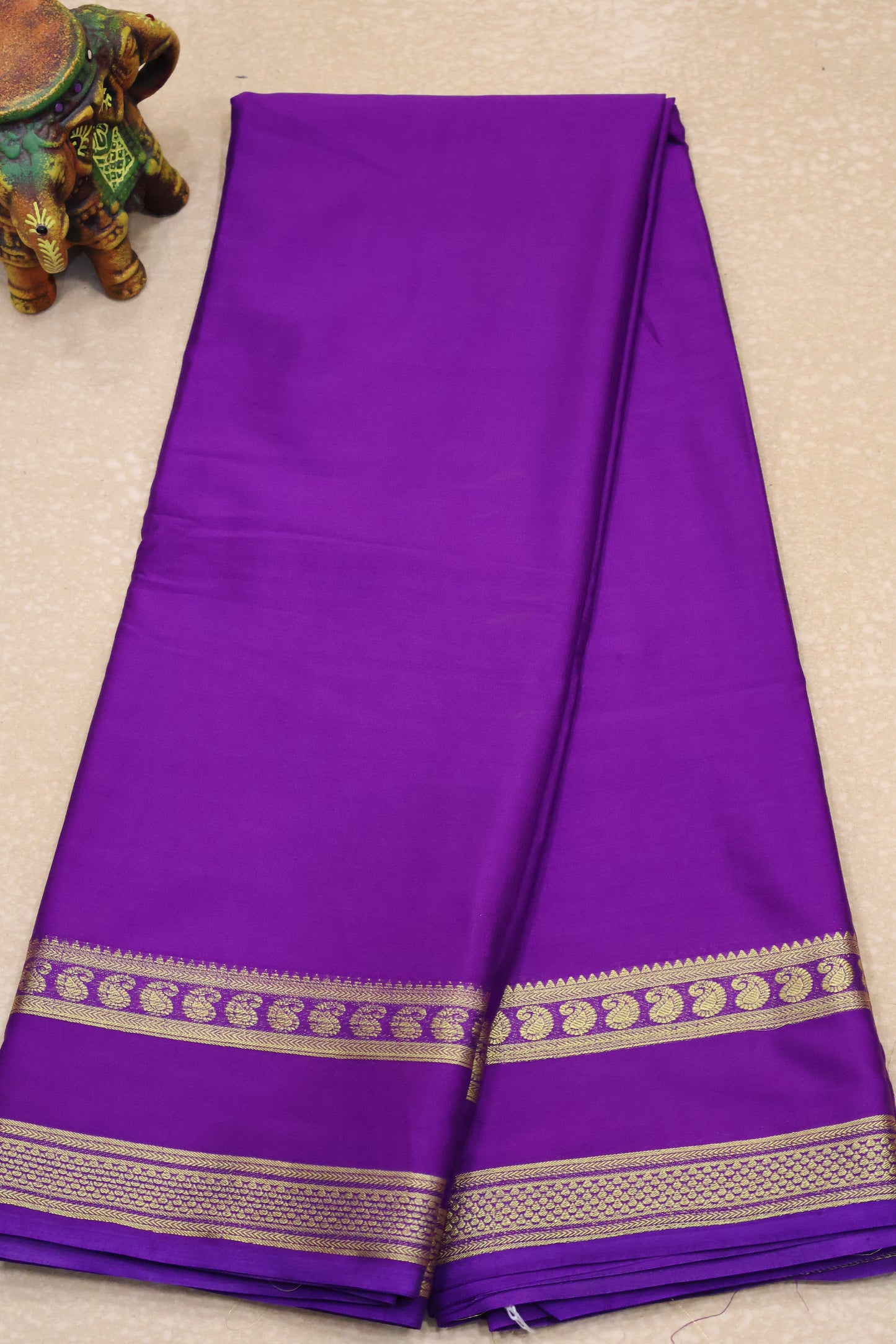 Art Mysore Silk cotton -purple plain